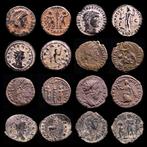 Romeinse Rijk. Lot comprising eight (8) bronze coins:., Postzegels en Munten