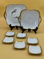 Harnas - Alka Kunst – Elegant servies met gouden rand en, Antiek en Kunst