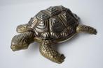 Doos - schildpad - koper/messing?  - hand made in Spain  -