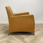 Tweedehands Bert Plantagie leren fauteuil ,  okergeel, Gebruikt