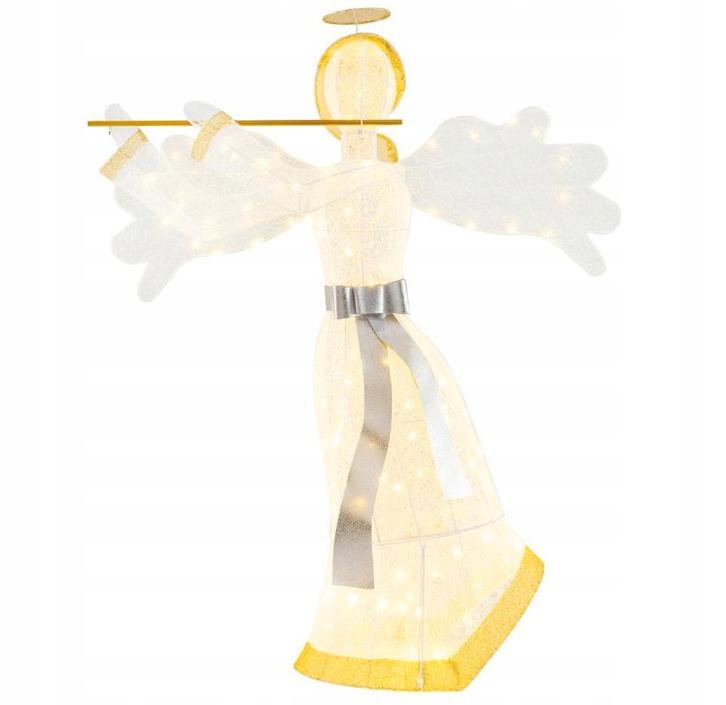 2dekans | engel met led - 150 cm - kerstdecoratie, Diversen, Kerst, Ophalen of Verzenden
