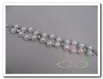 Parelband met Strass en satijn, Wit/st Parelband met, Huis en Inrichting, Nieuw