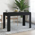 vidaXL Table de salle à manger Noir 120 x 60 x 76 cm, Maison & Meubles, Tables | Tables à manger, Neuf, Verzenden