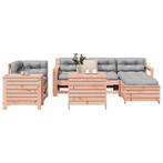 vidaXL 7-delige Loungeset massief douglas vurenhout, Tuin en Terras, Tuinsets en Loungesets, Verzenden, Nieuw, Loungeset