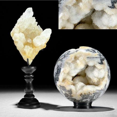 PAS DE PRIX DE RÉSERVE - Merveilleux Paire de Quartz Cristal, Antiek en Kunst, Kunst | Designobjecten