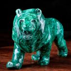 Malachiet sculpturen Natuurlijk malachiet leeuwenbeeld. -, Nieuw