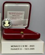 Monaco. 2 Euro 2023 Rainier III Proof, Postzegels en Munten