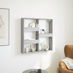 vidaXL Wandkast 80x15x80 cm bewerkt hout grijs sonoma, Huis en Inrichting, Kasten | Wandmeubels, Verzenden, Nieuw