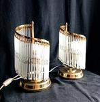 Lampe de bureau - Cristal, Laiton - Candeeiro Italiano, Huis en Inrichting, Nieuw