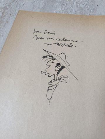 Lucky Luke - Morris - 1 Oorspronkelijke gesigneerde tekening beschikbaar voor biedingen