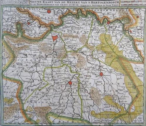 Pays-Bas, Noord Brabant, Den Bosch, Eindhoven; I. Tirion -, Boeken, Atlassen en Landkaarten