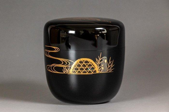 Makie Tea Caddy (Natsume) — Golden Streams Over Silent Hills, Antiek en Kunst, Antiek | Overige Antiek