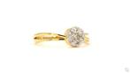 Ring - 18 karaat Geel goud - 0.34ct. tw. Diamant, Handtassen en Accessoires, Ringen, Nieuw