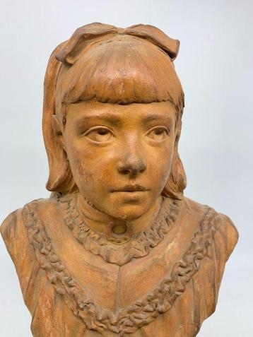 Alphonse Van Beurden (1854-1938) - Buste, Viva - 57 cm -