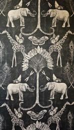 Luxe Art Deco stof met zijdeeffect -300x300cm - giraffen en, Antiek en Kunst, Antiek | Tapijten, Tafelkleden en Textiel