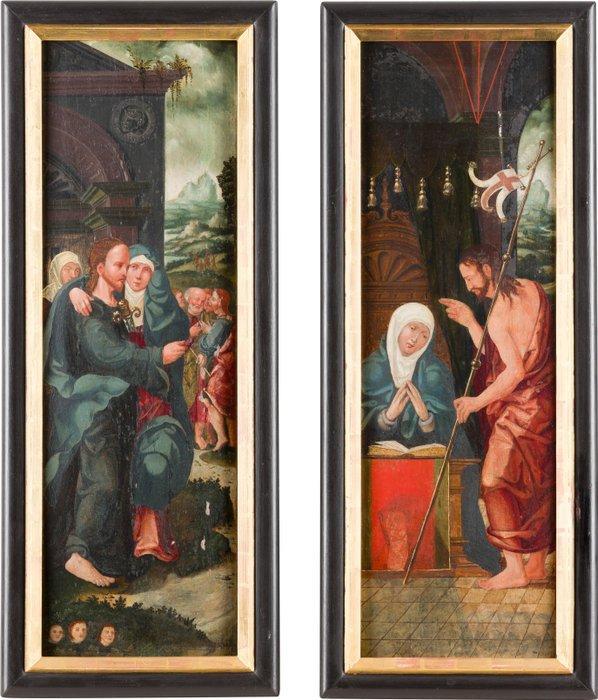 Duitse school (XVI), Naar - Triptychon-Tafel. Christus, Antiek en Kunst, Kunst | Schilderijen | Klassiek
