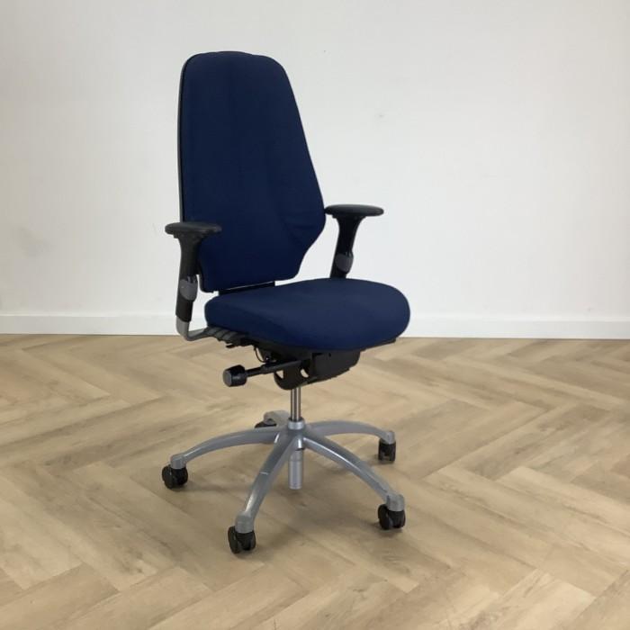 RH logic ergonomische bureaustoel, blauw - grijs, Huis en Inrichting, Bureaustoelen, Bureaustoel, Blauw, Gebruikt, Ergonomisch