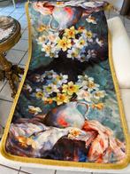 san leucio - elegante gebloemde zijden damastplaid - Textiel