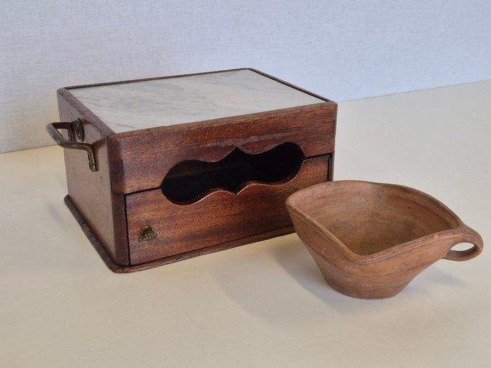 Decoratief ornament - Europa - Marmer Stoof, Antiek en Kunst, Curiosa en Brocante