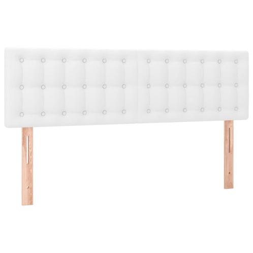 2x Hoofdbord Kunstleer Wit 72cm - Retour Deal - Betaalbar..., Huis en Inrichting, Slaapkamer | Bedden, 140 cm, Verstelbaar, Wit