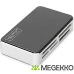 Digitus DA-70322-2 geheugenkaartlezer USB 2.0 Zwart, Zilver, Nieuw, Verzenden