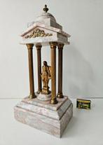 Beeld, Grand Tour tempel met Julius Caesar - 38 cm - Marmer