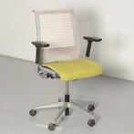 Steelcase bureaustoel, groen, wit netwave, 3D armleggers, Huis en Inrichting, Bureaustoelen, Ophalen of Verzenden, Gebruikt