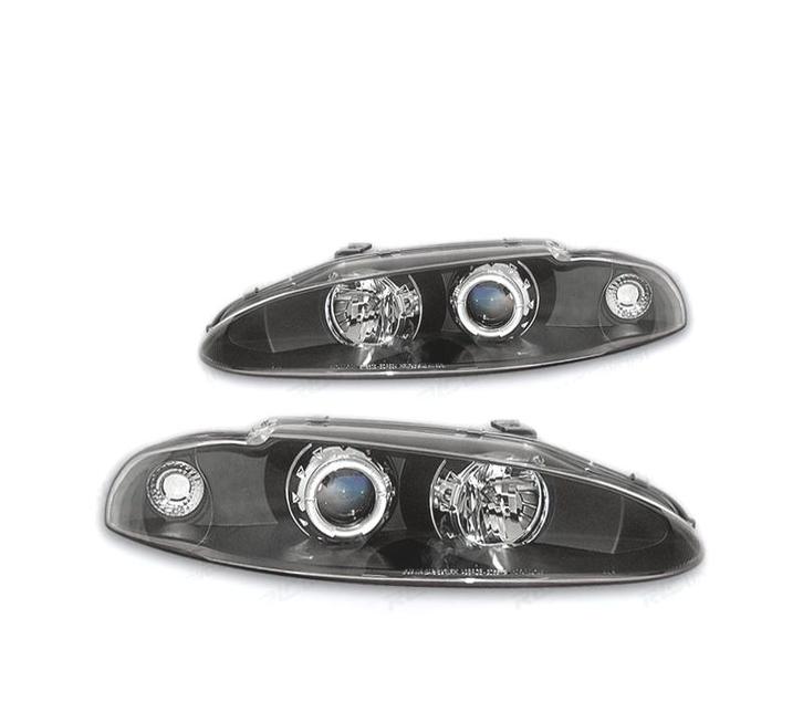 PHARES MITSUBISHI ECLIPSE 95-96 ANGELS EYES FOND NOIR, Auto-onderdelen, Verlichting, Verzenden