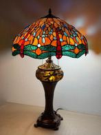 XXL Tiffany stijl tafellamp Studio Orange DRAGONFLY lamp met