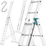Uitschuifbare ladder - multifunctionele trapladder - 9,30 m, Doe-het-zelf en Bouw, Ladders en Trappen, Ophalen of Verzenden, Nieuw