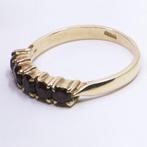 Ring - 18 karaat Geel goud - 0.95ct. tw. Granaat -, Handtassen en Accessoires, Ringen, Nieuw