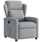 vidaXL Fauteuil verstelbaar stof lichtgrijs, Verzenden, Nieuw