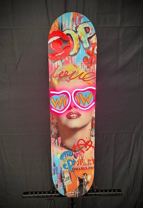 LEDMansion (1995) - Marilyn Bubble Vibes – LED Skate Art, Antiek en Kunst, Kunst | Schilderijen | Modern