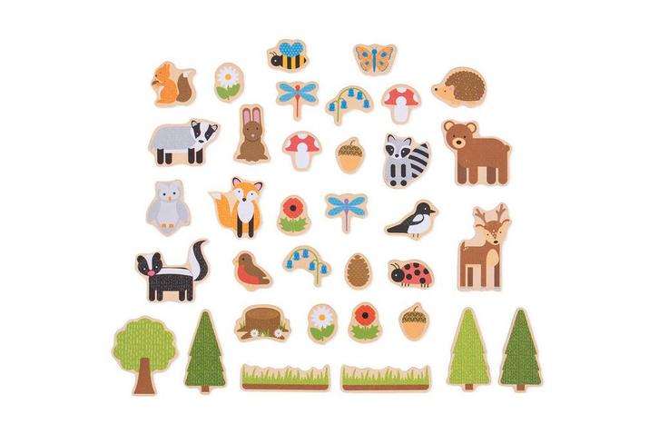 BigJigs Magneten - bos (35), Kinderen en Baby's, Speelgoed | Overig, Jongen of Meisje, Nieuw, Ophalen of Verzenden