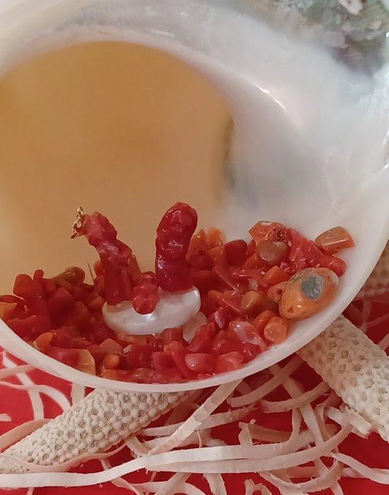 Kerststal - Parelmoer, Antiek en Kunst, Antiek | Boeken en Manuscripten