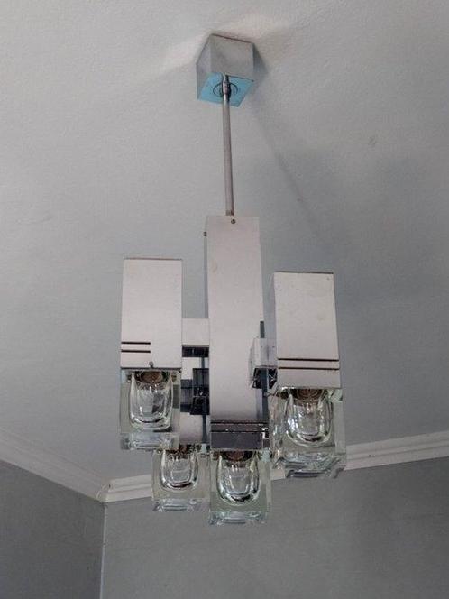 Gaetano Sciolari - Lampe - Cubique - Aluminium, Métal,, Antiek en Kunst, Antiek | Verlichting