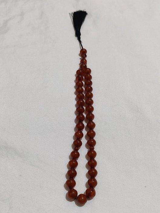 Rozenkrans - Amber - 1970-1980 - Zeldzame gebedskralen, Antiek en Kunst, Curiosa en Brocante