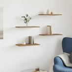 vidaXL Wandschappen 4 st 40x20x1,5 cm bewerkt hout, Huis en Inrichting, Woonaccessoires | Wandplanken en Boekenplanken, Verzenden