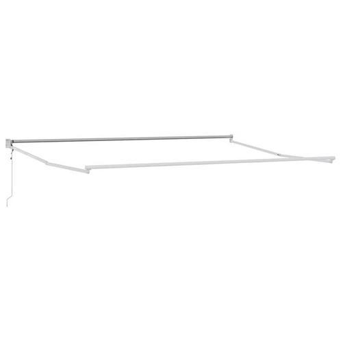 Markies Wit Metaal 4x3: Retour Deal - Terras Overkapping..., Tuin en Terras, Zonneschermen, 450 cm of meer, Nieuw, Uitvalscherm