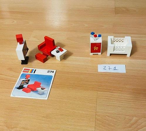 Lego - Vintage - Mobilier 271 & 274 - 1970-1979, Enfants & Bébés, Jouets | Duplo & Lego