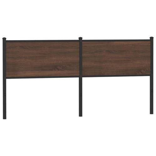 vidaXL Tête de lit chêne marron 180 cm bois dingénierie, Maison & Meubles, Chambre à coucher | Lits, Neuf, Envoi