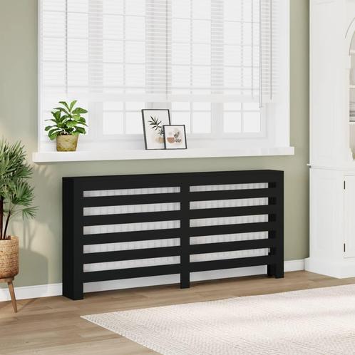 vidaXL Radiatorombouw 175x20x82 cm bewerkt hout zwart, Doe-het-zelf en Bouw, Verwarming en Radiatoren, Nieuw, Verzenden