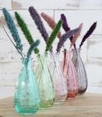 Gekleurd glazen flesje rome soft roze ø7,5 cm h15,8 per stuk, Hobby en Vrije tijd, Nieuw