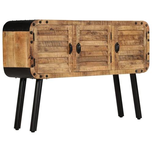 vidaXL Buffet Bois de manguier massif 120x30x76 cm, Maison & Meubles, Armoires | Dressoirs, Neuf, Envoi