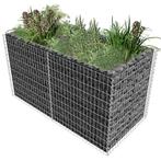 vidaXL Gabion plantenbak verhoogd 180x90x100 cm staal, Tuin en Terras, Bloempotten, Verzenden, Nieuw
