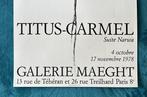 Gérard Titus-Carmel - Lithographic exhibition poster -