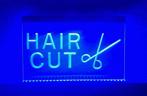 Haircut kapper barber neon bord lamp LED verlichting lichtba, Huis en Inrichting, Verzenden, Nieuw