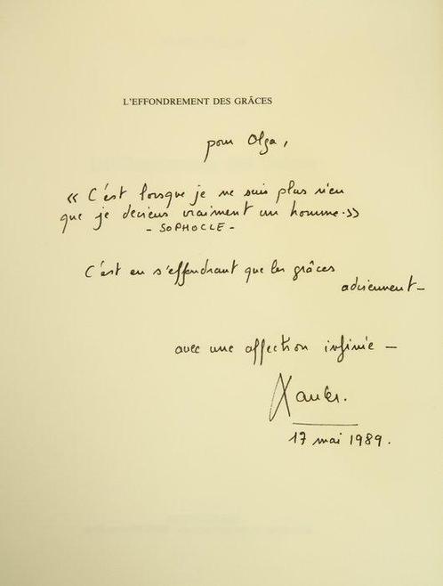 Signé; Xavier Maurel / Yves Piergiovanni - Leffondrement, Antiek en Kunst, Antiek | Boeken en Manuscripten