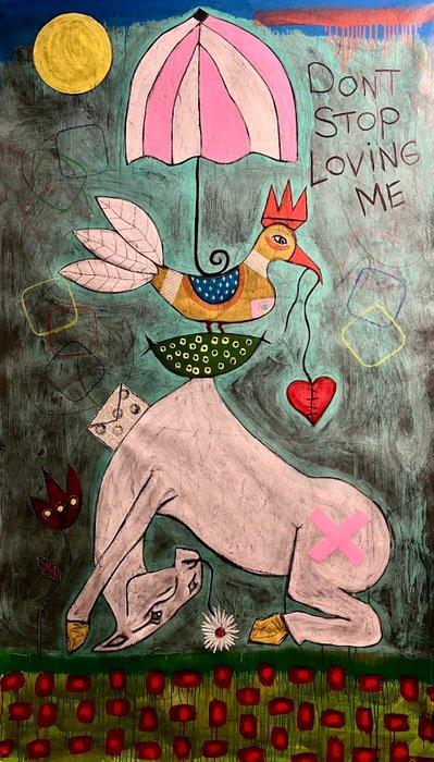 V. Cox - Don’t Stop Loving Me III - XXL · No Reserve, Antiek en Kunst, Kunst | Schilderijen | Modern