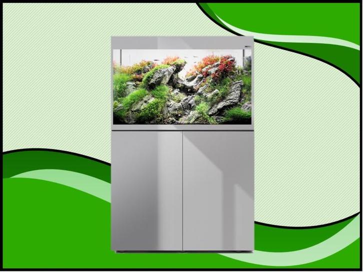 Aquael Glossy 80 grijs aquarium set inclusief Glossy meubel, Dieren en Toebehoren, Vissen | Aquaria en Toebehoren, Nieuw, Verzenden